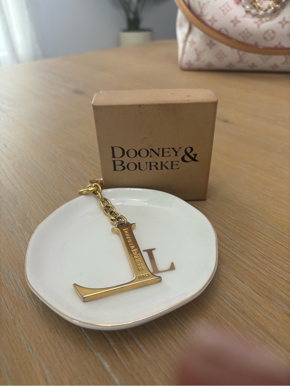 Dooney and Burke letter “L” bag charm